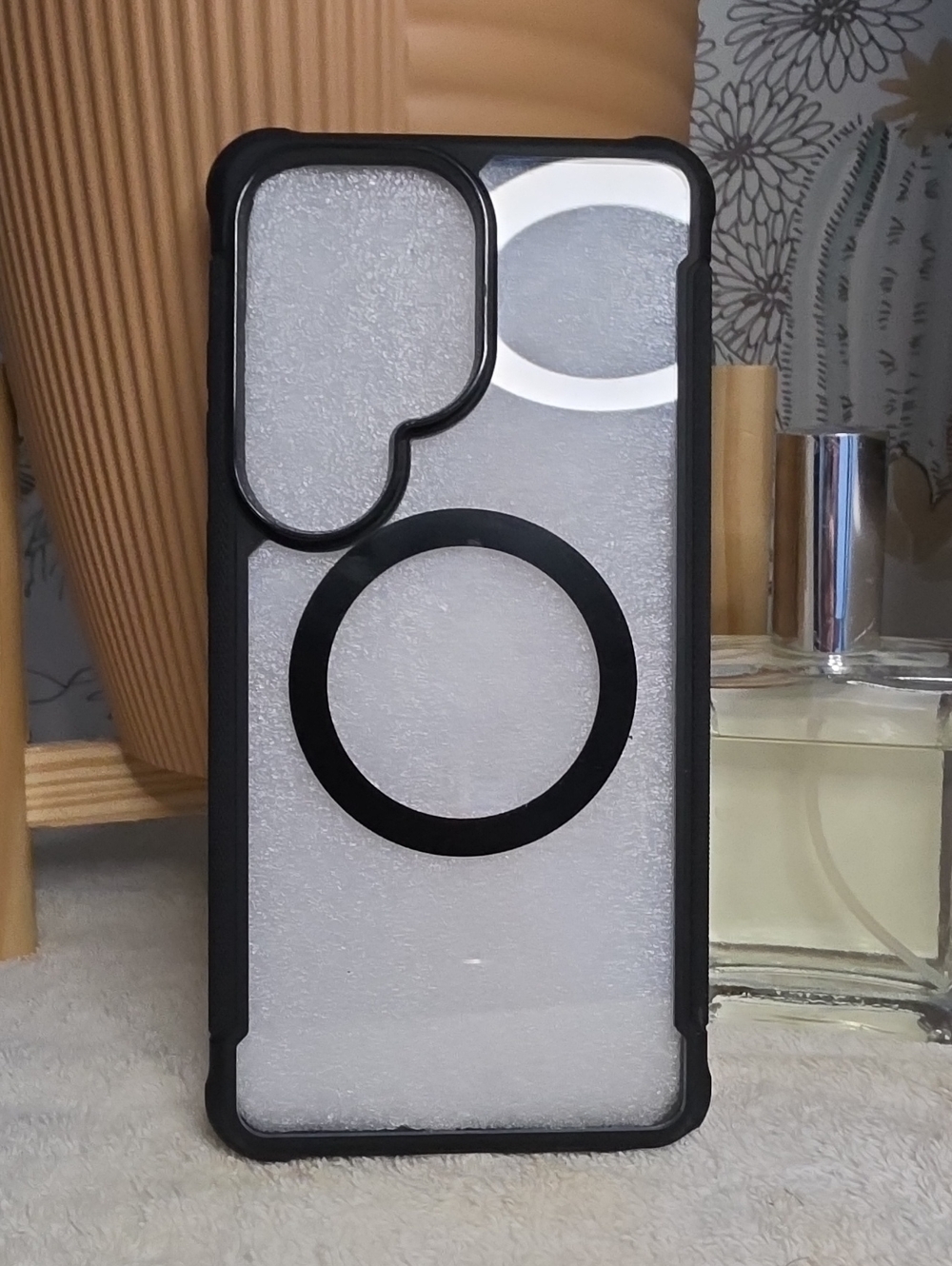 Clear Transparent Phone Case with Black Accents SAMSUNG GALAXY S26 ULTRA